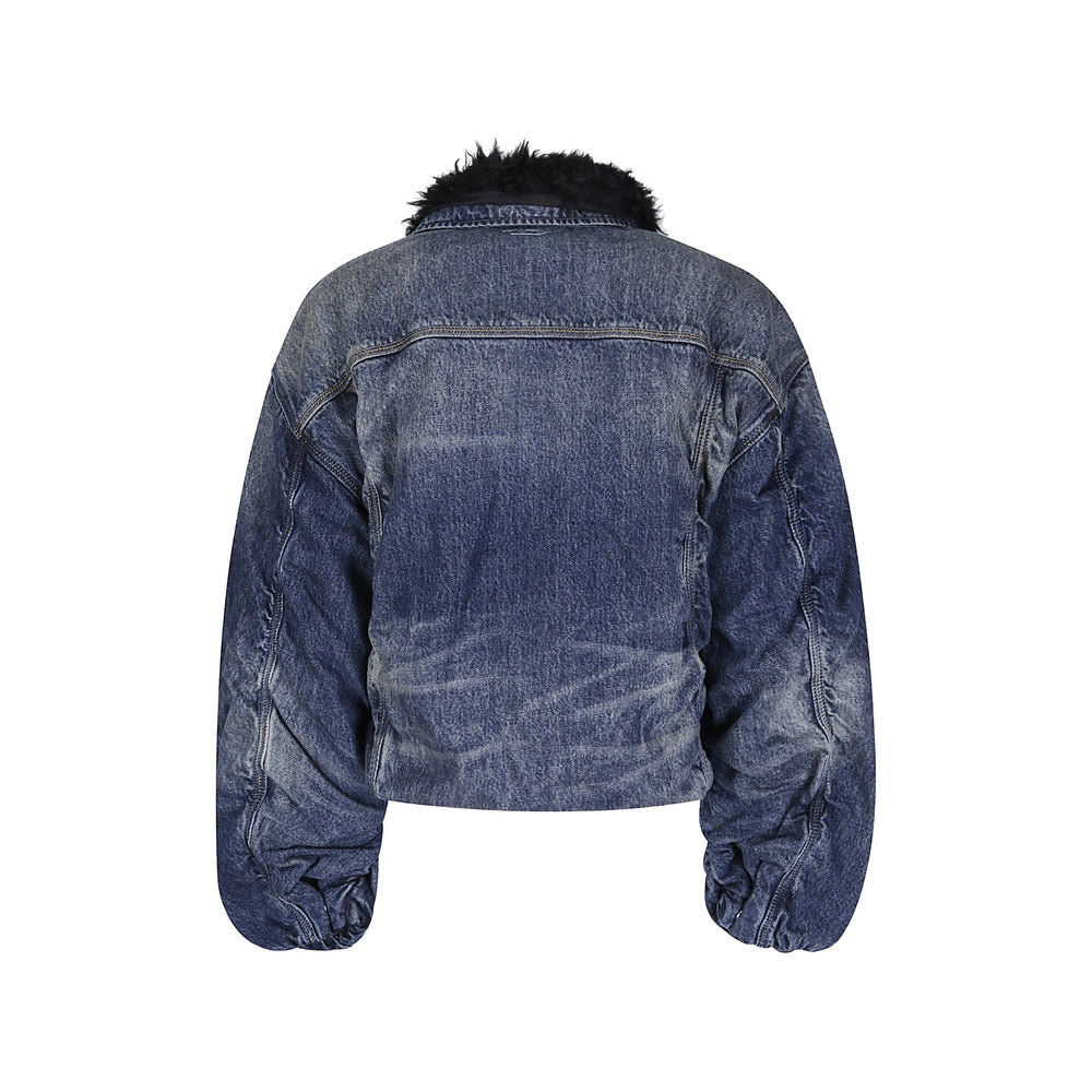 Diesel Blue Jackets - Denim Jackets Women DIESEL
