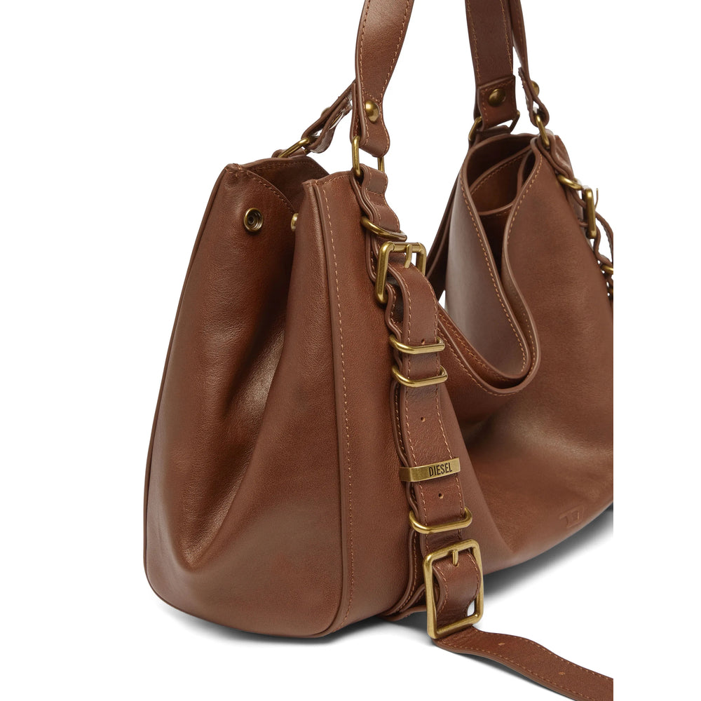 Diesel Brown Tote Bags Women DIESEL