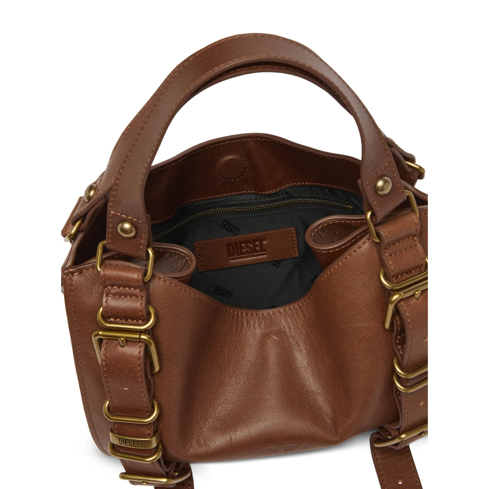 Diesel Brown Tote Bags Women DIESEL