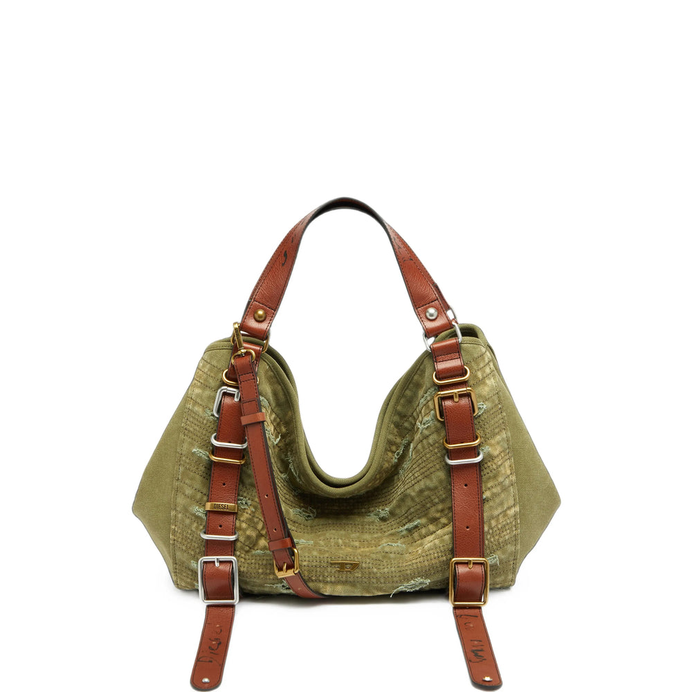 Diesel Green Shoulder Bags Women DIESEL