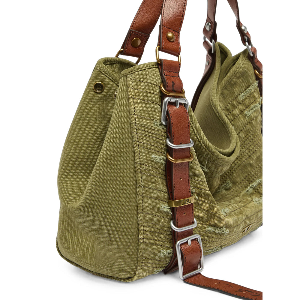 Diesel Green Shoulder Bags Women DIESEL