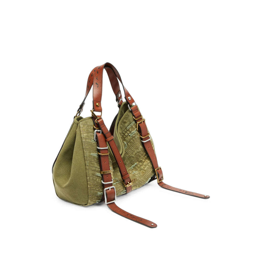 Diesel Green Shoulder Bags Women DIESEL