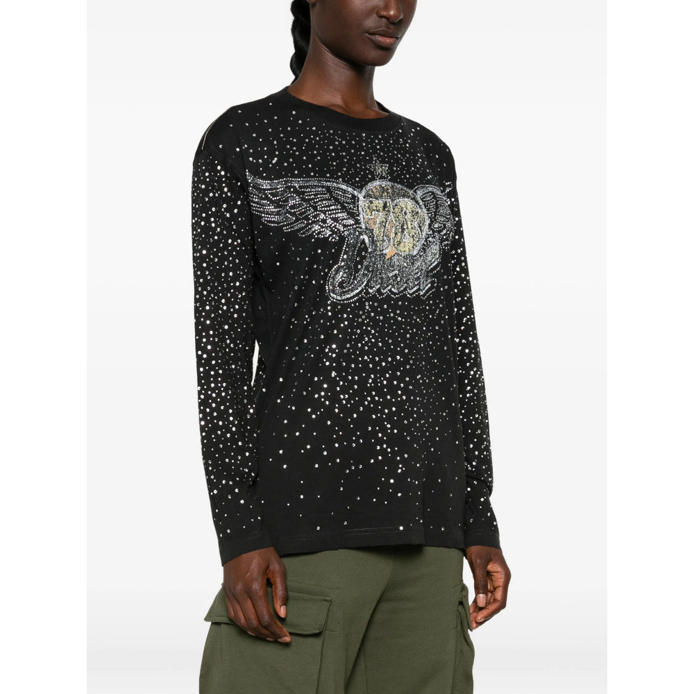 Diesel Black Tops - T-Shirts & Jerseys Women DIESEL