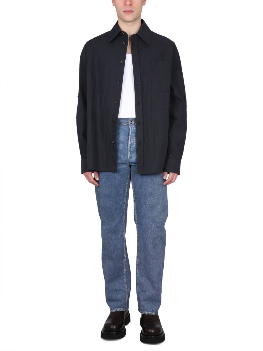 Bottega Veneta Men Cotton Twill Shirt BOTTEGA VENETA