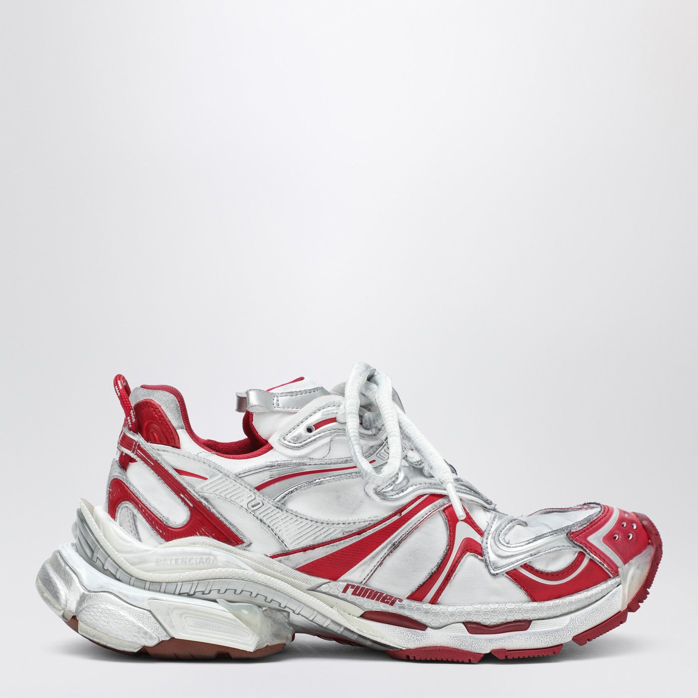 Balenciaga Runner 2.0 White/Grey/Red Sneakers Men BALENCIAGA