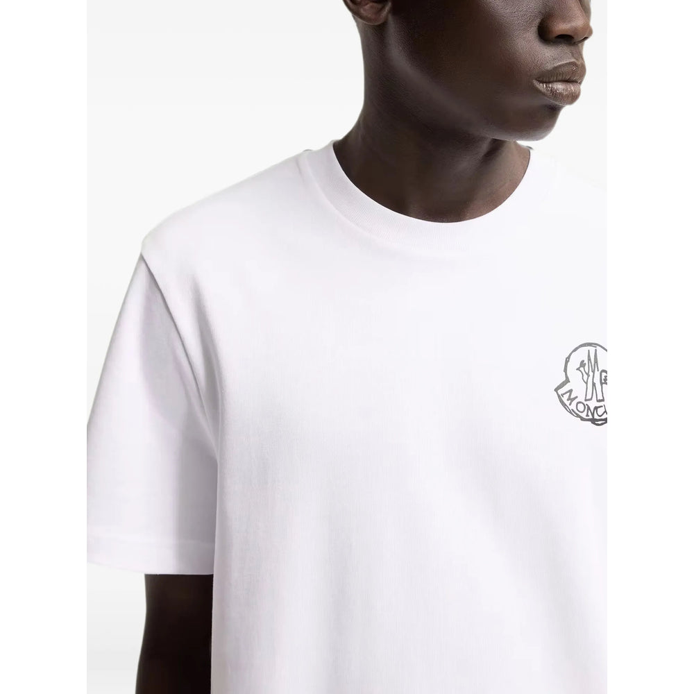 Moncler White Polo Shirts - T-Shirts Men MONCLER