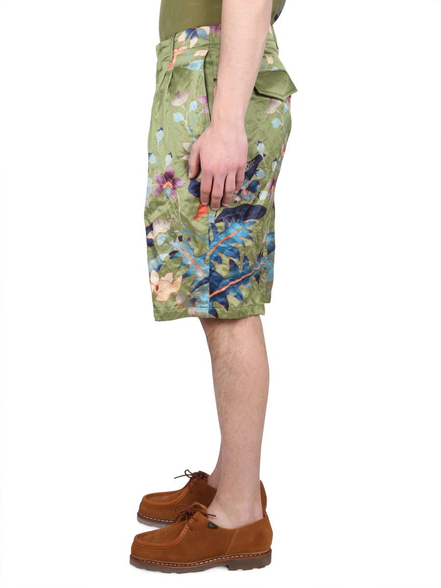 Etro Men Bermuda Shorts With Floral Print ETRO