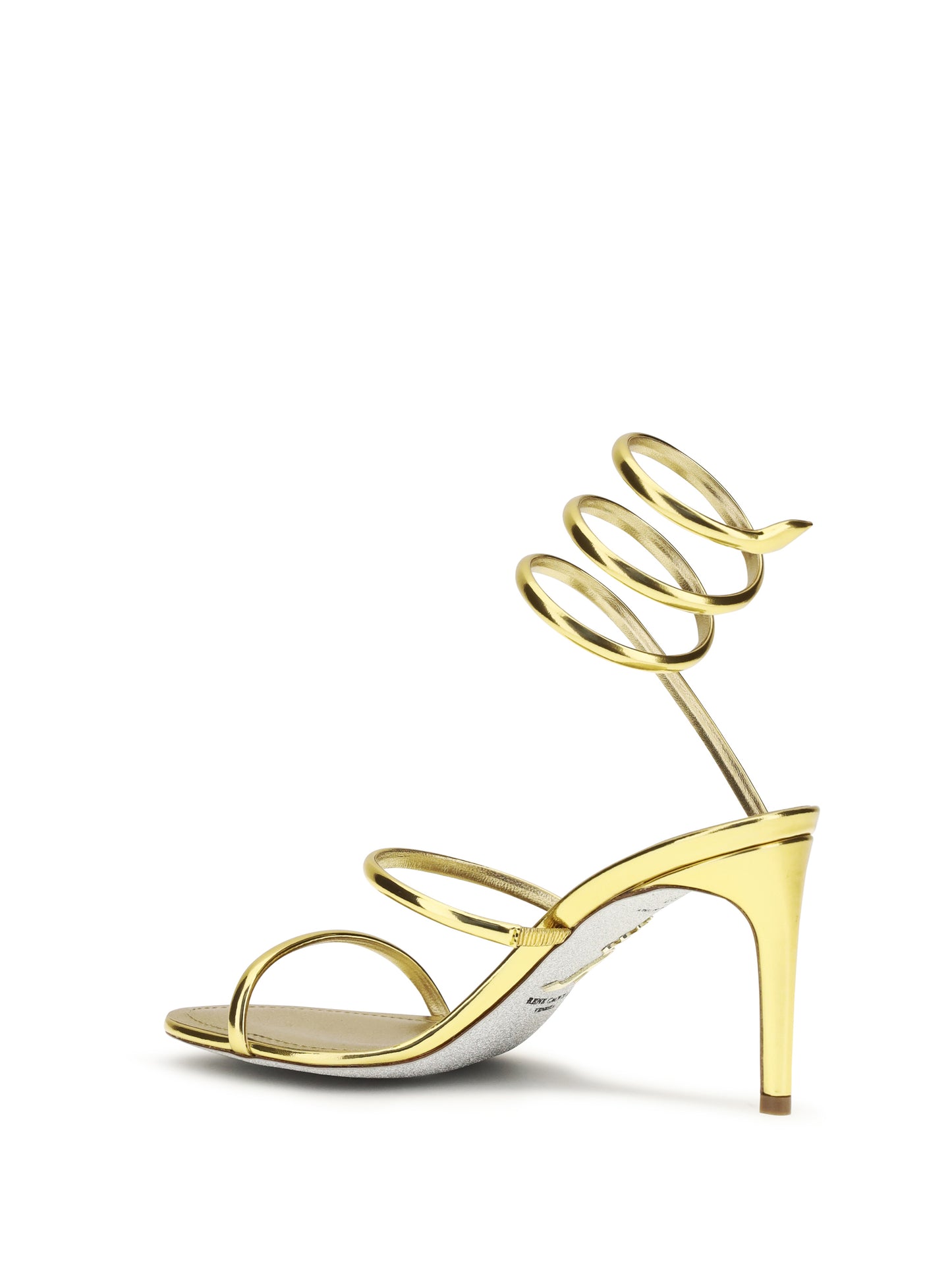 Rene Caovilla Women Metallic Cleo Sandals In Leather RENE CAOVILLA