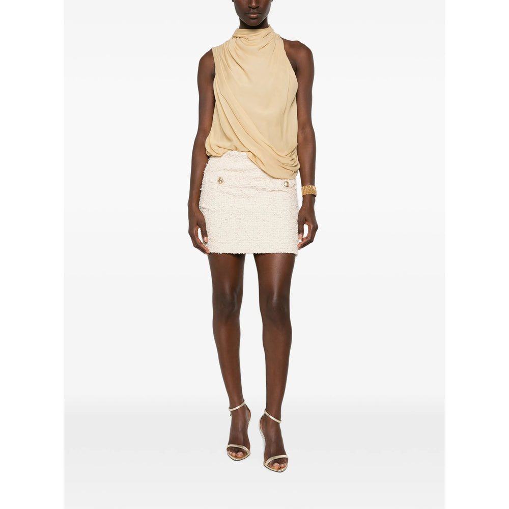 Balmain Neutrals Skirts - Straight Skirts Women BALMAIN