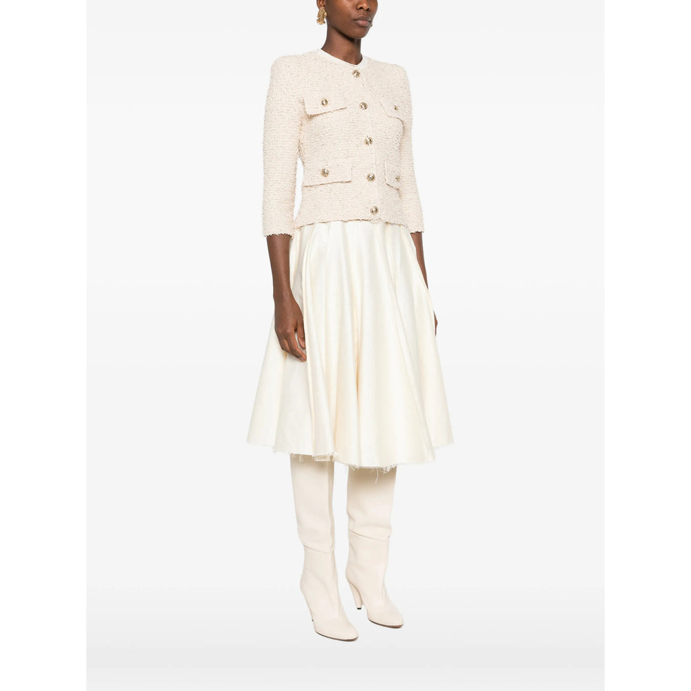 Balmain Neutrals Jackets - Tweed Jackets Women BALMAIN