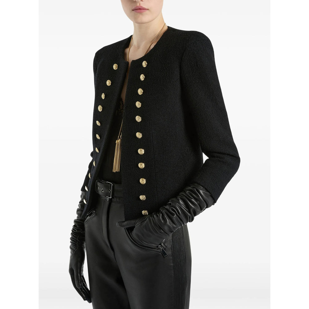 Balmain Black Jackets - Tweed Jackets Women BALMAIN