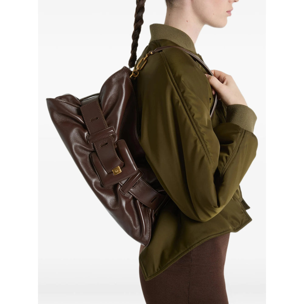 Balmain Brown Shoulder Bags Women BALMAIN