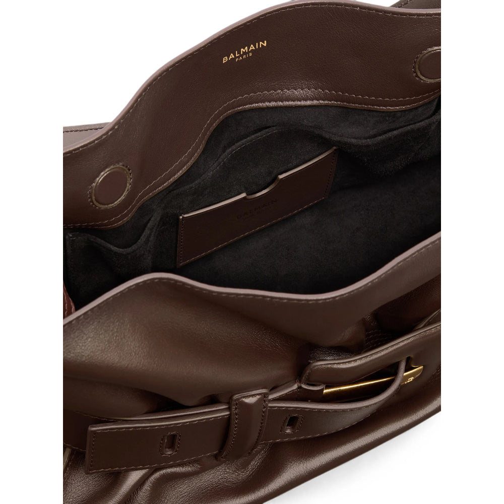 Balmain Brown Shoulder Bags Women BALMAIN