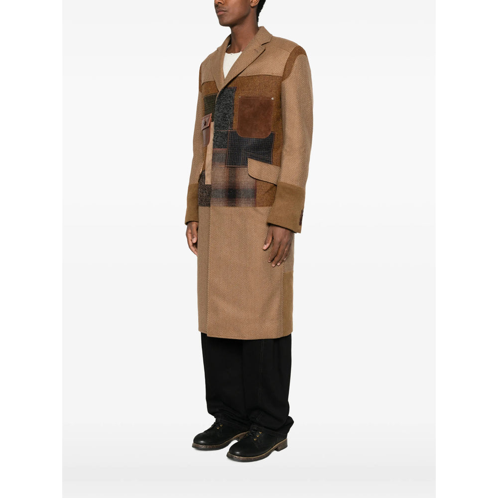 Junya Watanabe Brown Coats - Single Breasted Coats Men JUNYA WATANABE
