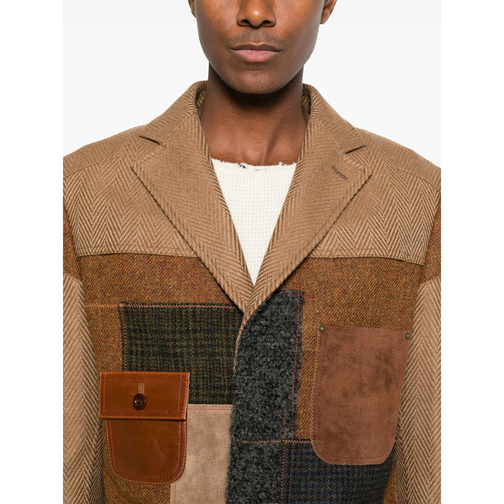 Junya Watanabe Brown Coats - Single Breasted Coats Men JUNYA WATANABE