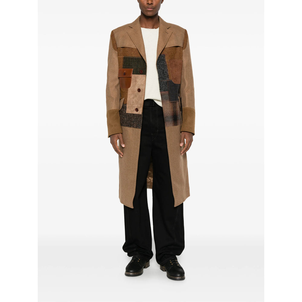 Junya Watanabe Brown Coats - Single Breasted Coats Men JUNYA WATANABE