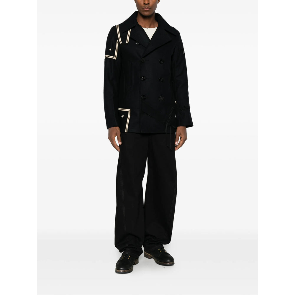 Junya Watanabe Blue Coats - Double Breasted Coats Men JUNYA WATANABE