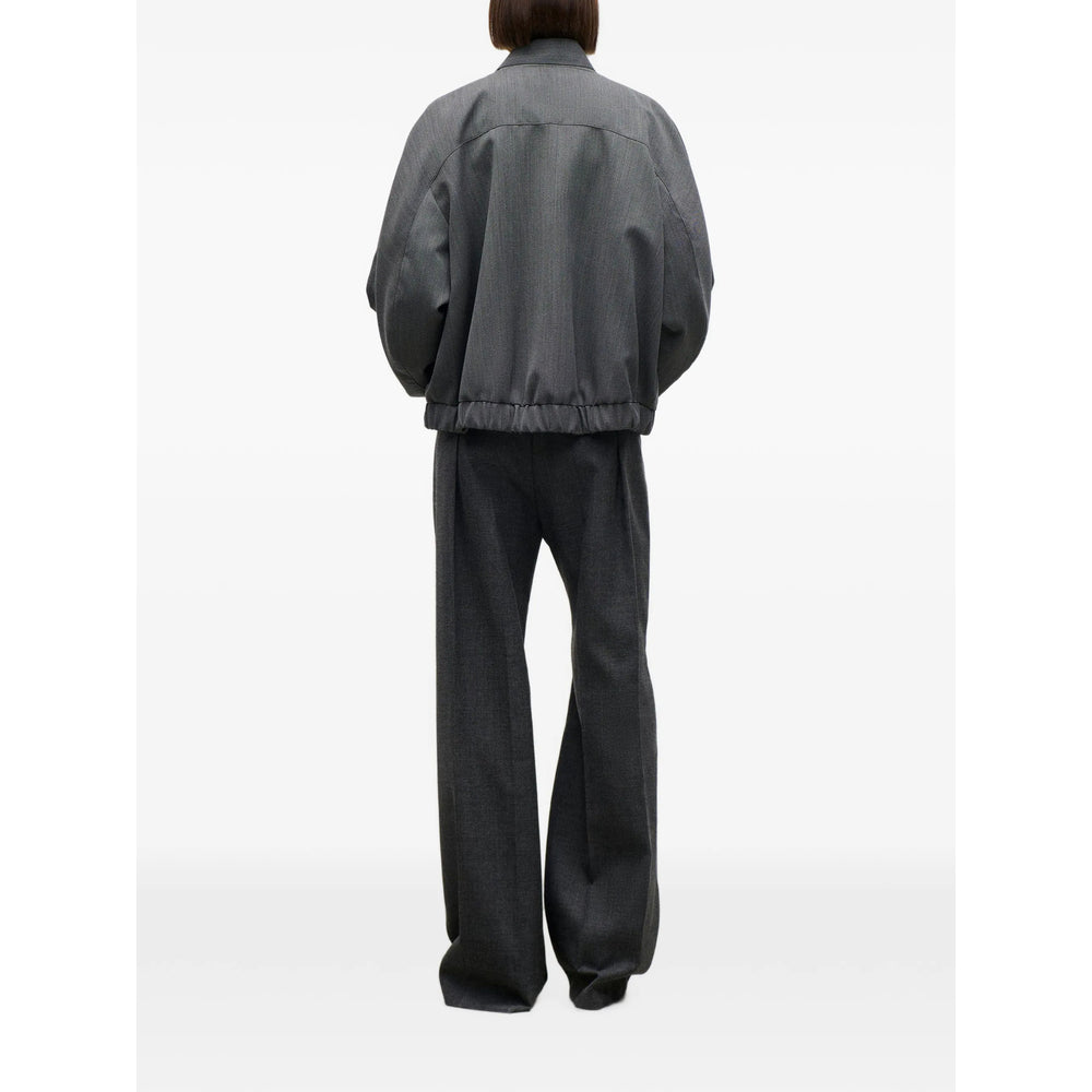 Victoria Beckham Grey Jackets - Bomber Jackets Women VICTORIA BECKHAM