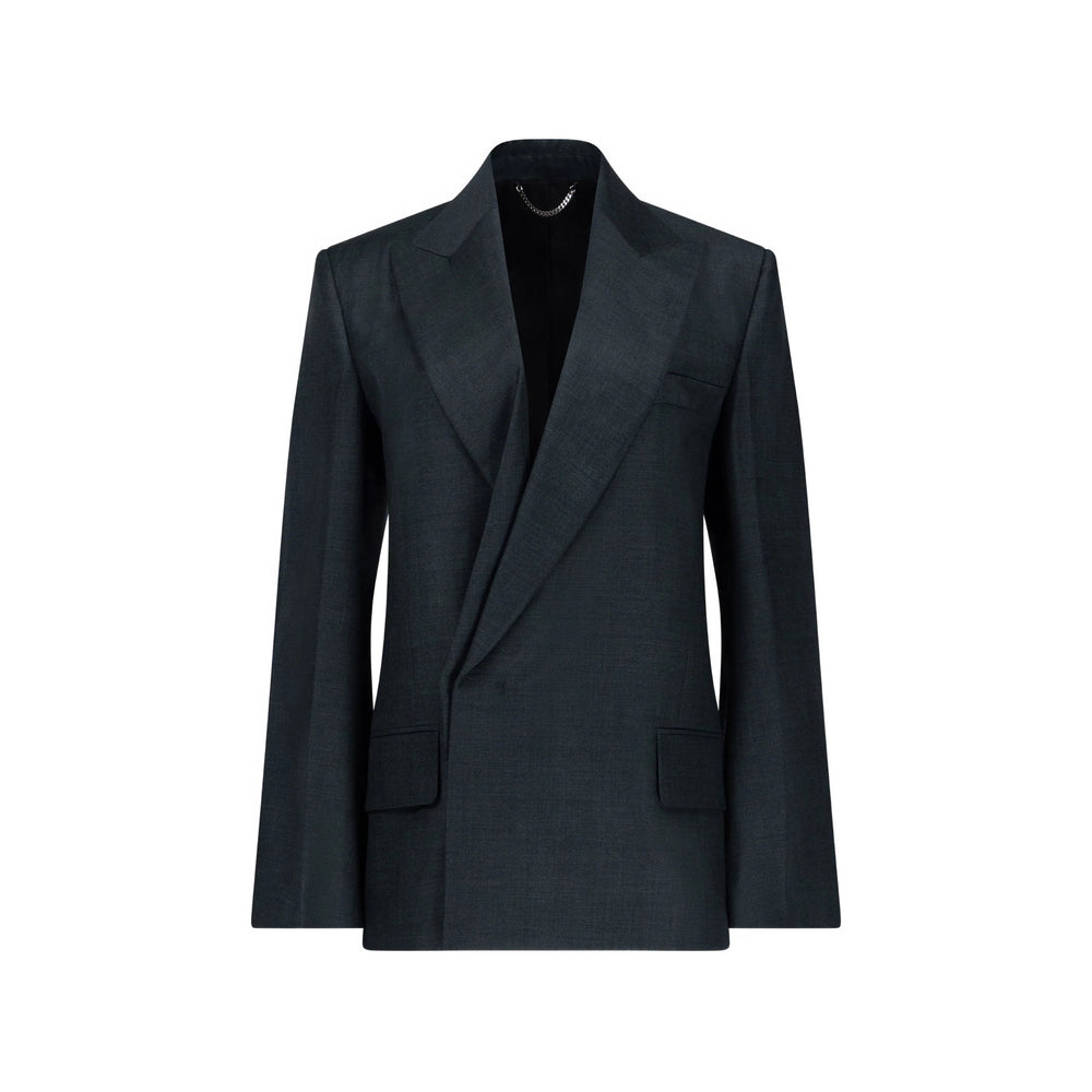 Victoria Beckham Green Jackets - Blazers Women VICTORIA BECKHAM