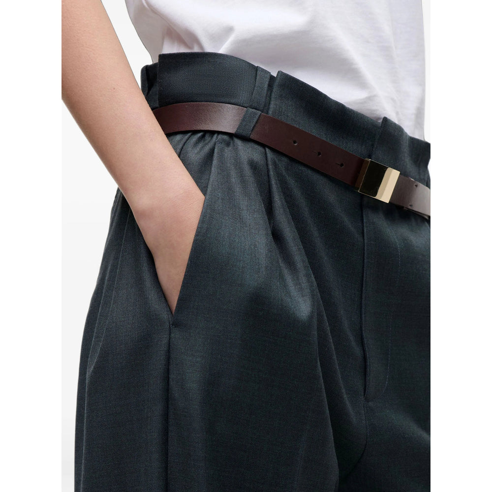 Victoria Beckham Green Trousers - Tailored Trousers Women VICTORIA BECKHAM