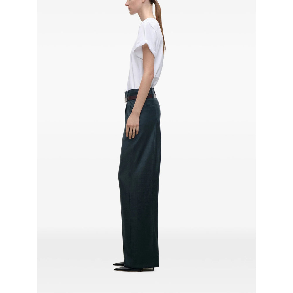 Victoria Beckham Green Trousers - Tailored Trousers Women VICTORIA BECKHAM