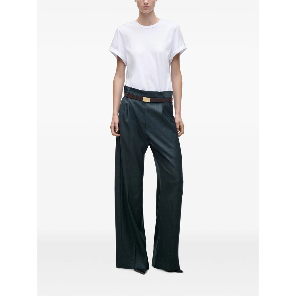 Victoria Beckham Green Trousers - Tailored Trousers Women VICTORIA BECKHAM