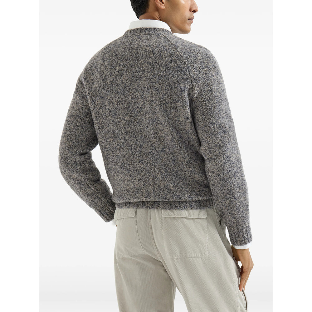 Brunello Cucinelli Grey Sweaters & Knitwear - Jumpers Men BRUNELLO CUCINELLI