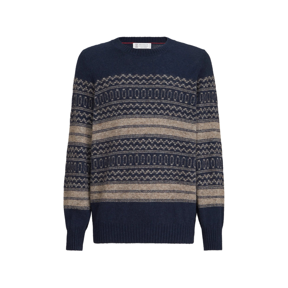 Brunello Cucinelli Blue Sweaters & Knitwear - Jumpers Men BRUNELLO CUCINELLI