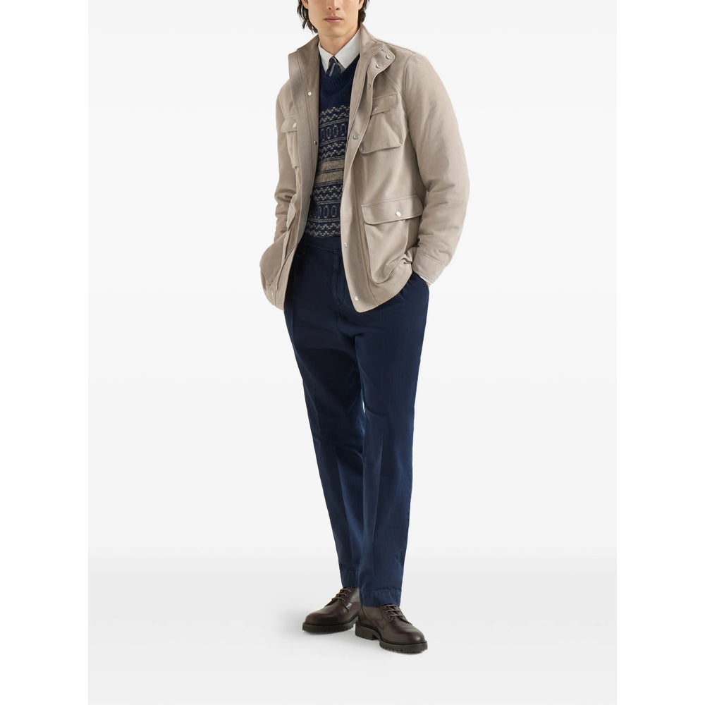Brunello Cucinelli Blue Sweaters & Knitwear - Jumpers Men BRUNELLO CUCINELLI
