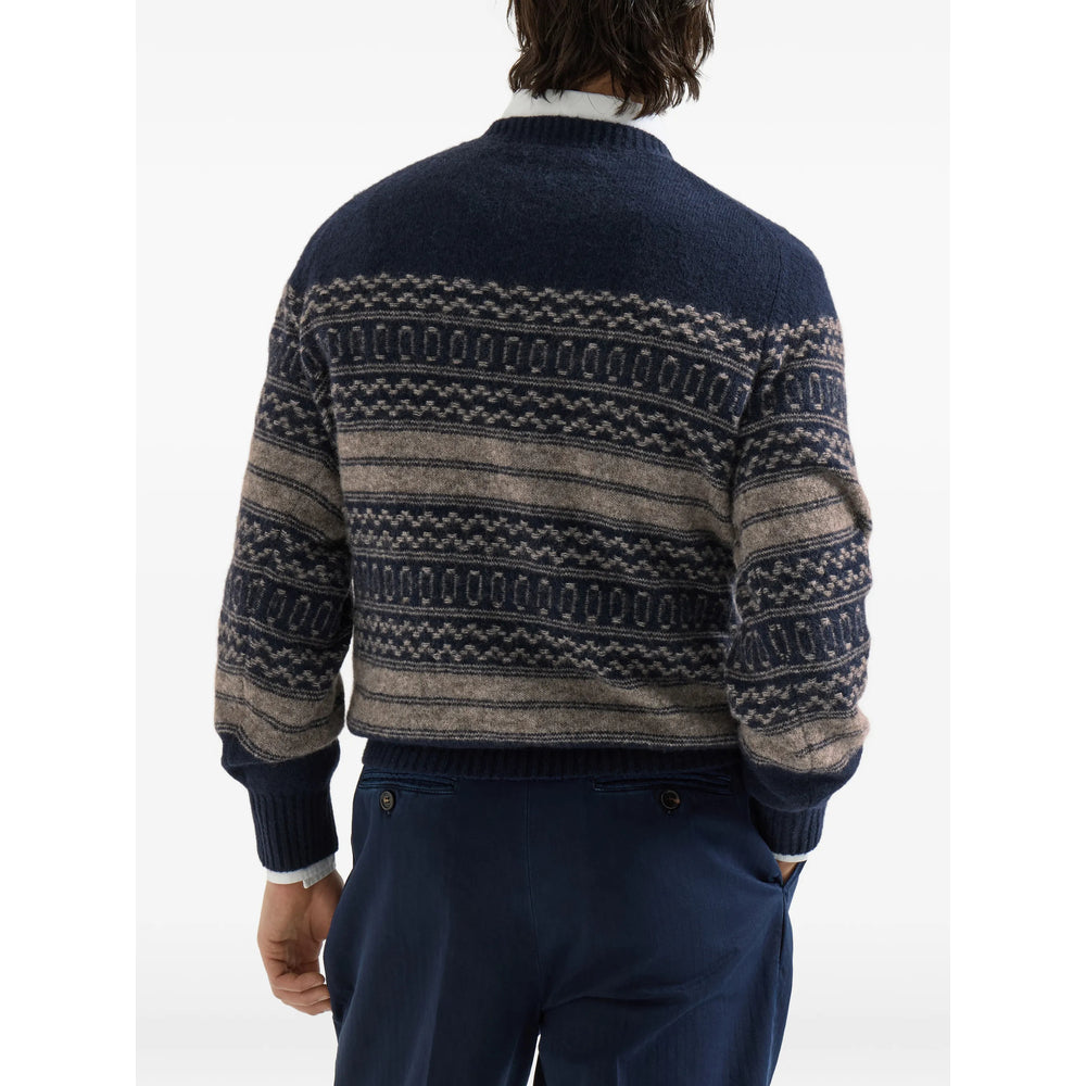 Brunello Cucinelli Blue Sweaters & Knitwear - Jumpers Men BRUNELLO CUCINELLI