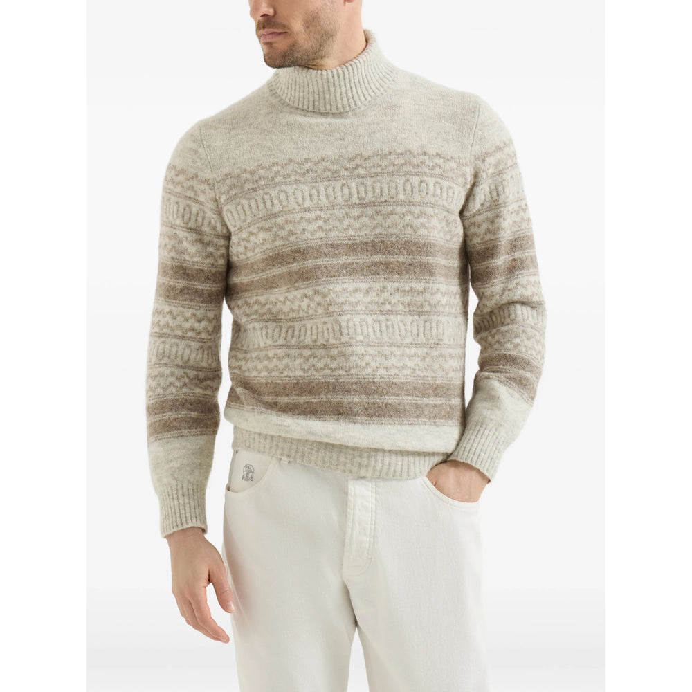 Brunello Cucinelli Neutrals Sweaters & Knitwear - Jumpers Men BRUNELLO CUCINELLI