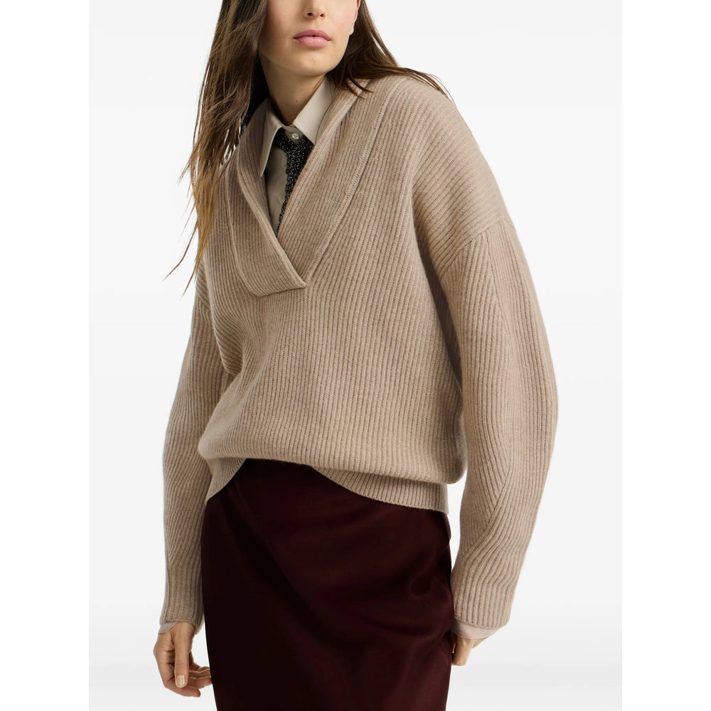Brunello Cucinelli Neutrals Knitwear - Jumpers Women BRUNELLO CUCINELLI