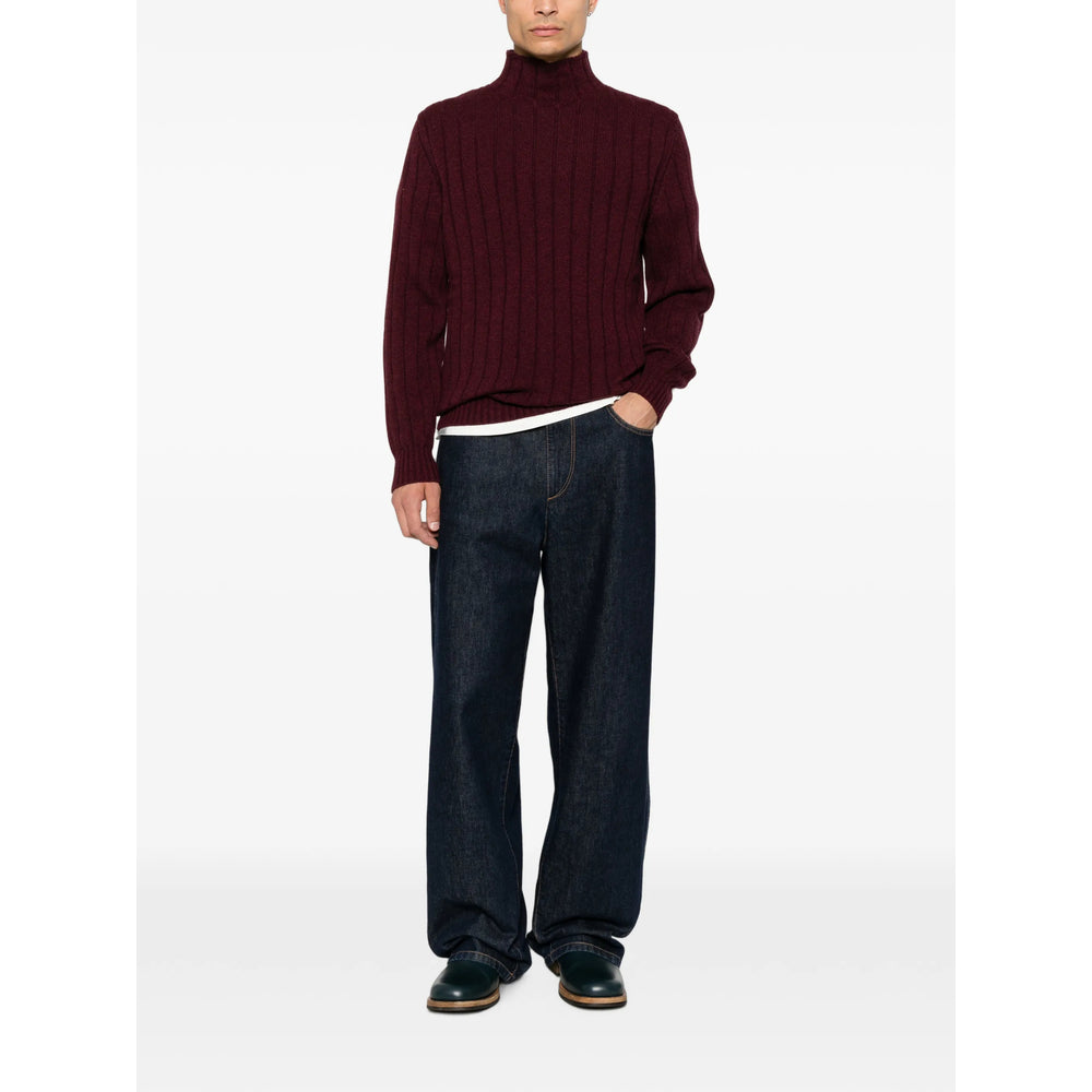 Brunello Cucinelli Purple Sweaters & Knitwear - Jumpers Men BRUNELLO CUCINELLI
