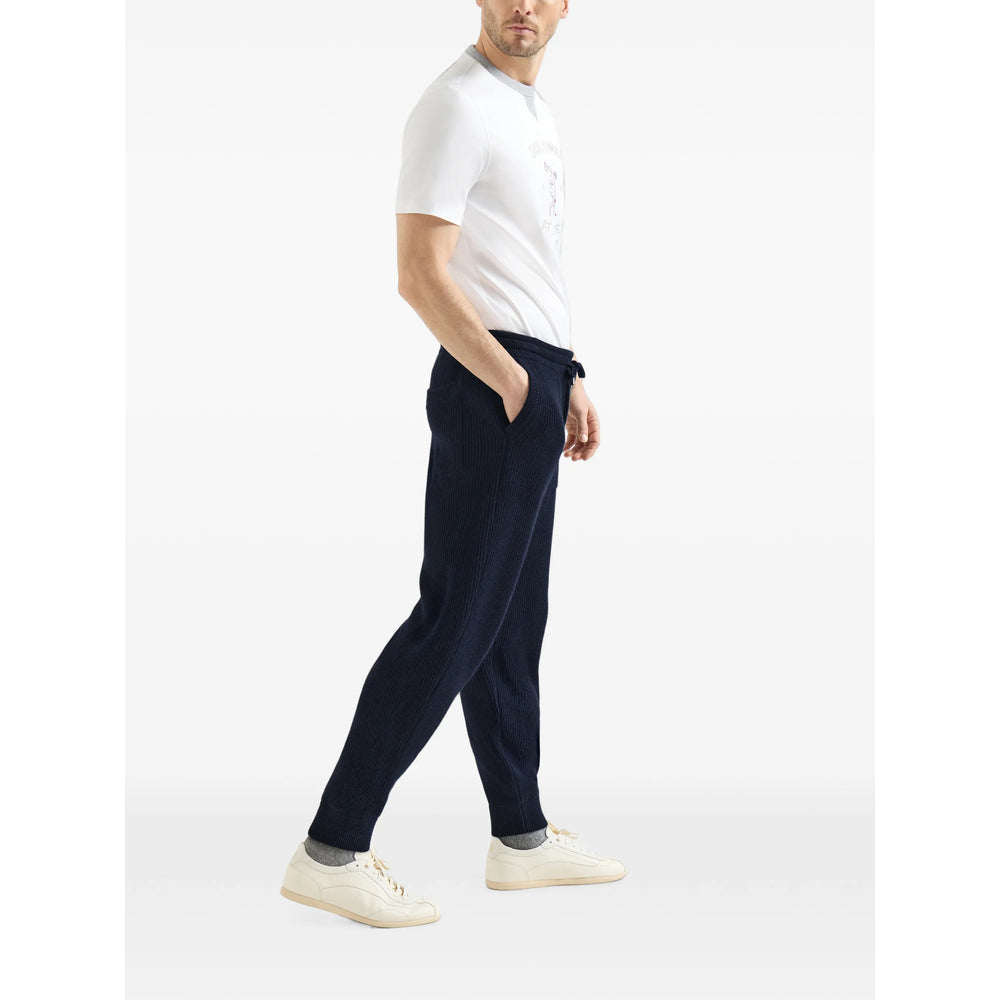Brunello Cucinelli Blue Trousers - Track Pants Men BRUNELLO CUCINELLI