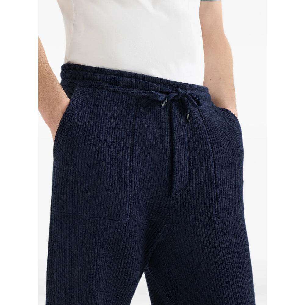 Brunello Cucinelli Blue Trousers - Track Pants Men BRUNELLO CUCINELLI