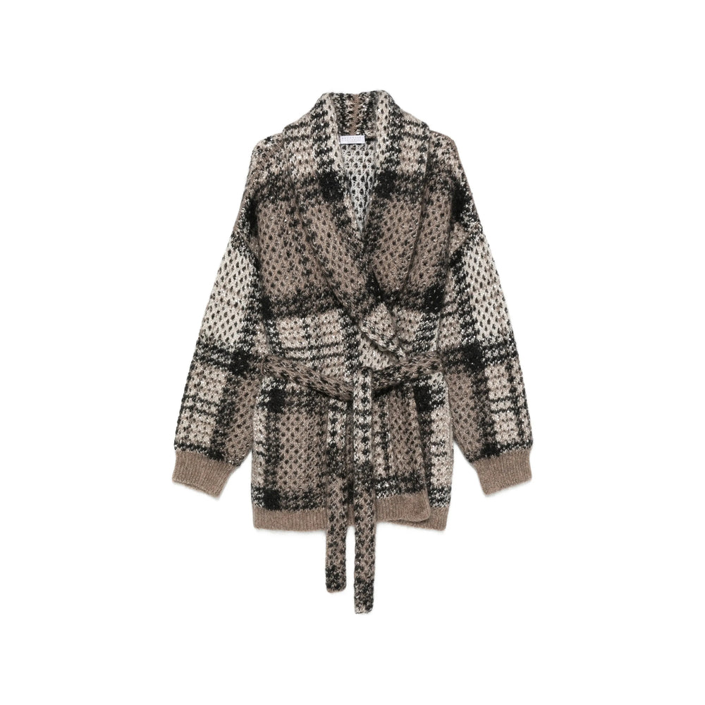 Brunello Cucinelli Brown Knitwear - Cardigans Women BRUNELLO CUCINELLI