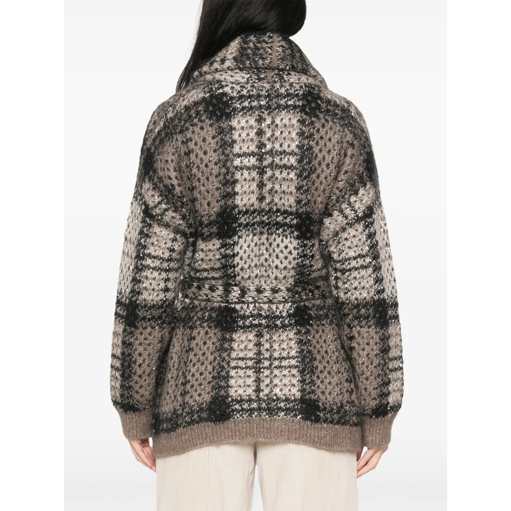 Brunello Cucinelli Brown Knitwear - Cardigans Women BRUNELLO CUCINELLI