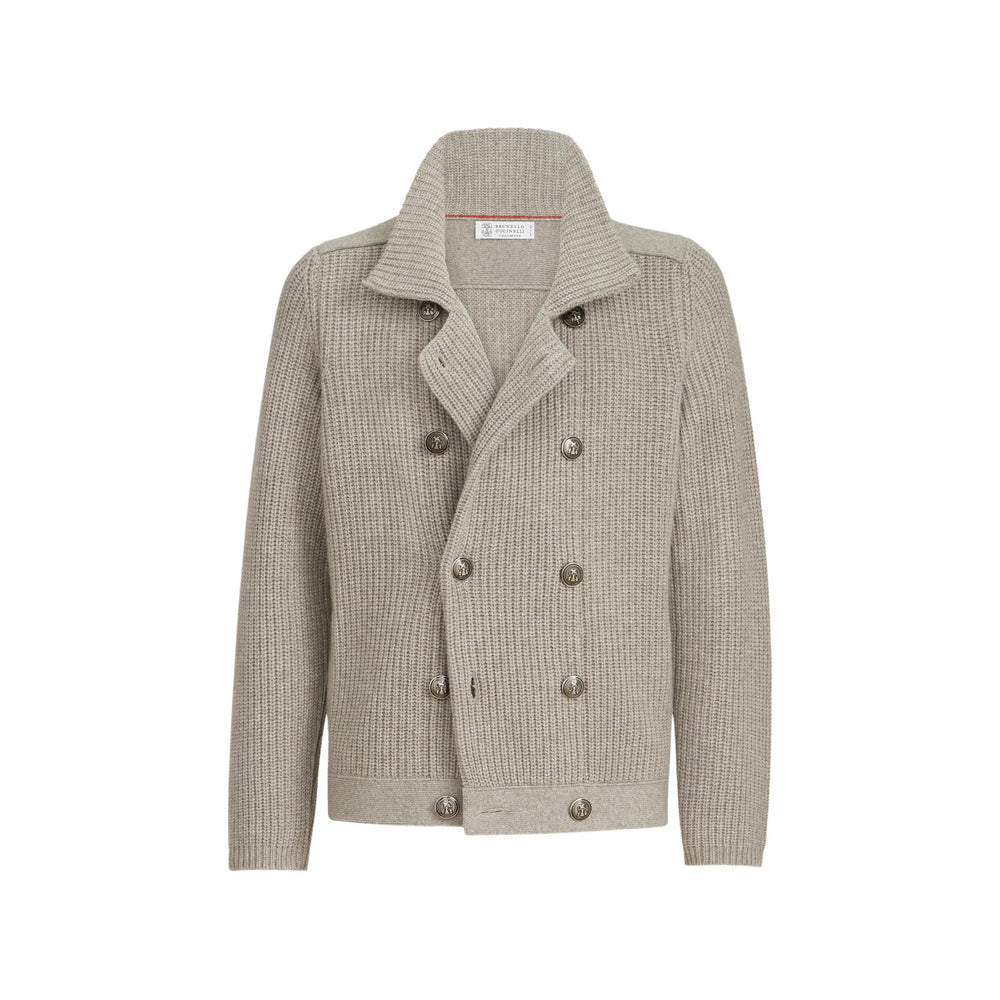 Brunello Cucinelli Neutrals Sweaters & Knitwear - Cardigans Men BRUNELLO CUCINELLI