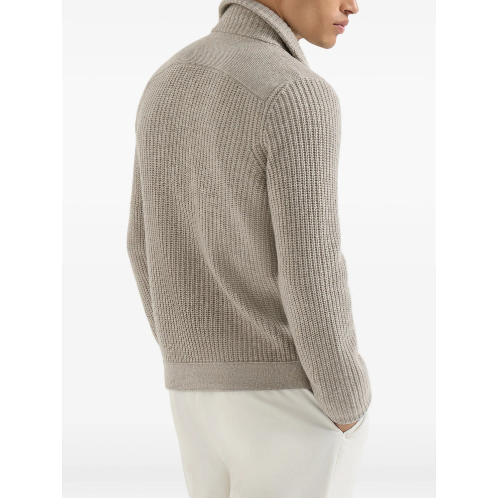 Brunello Cucinelli Neutrals Sweaters & Knitwear - Cardigans Men BRUNELLO CUCINELLI