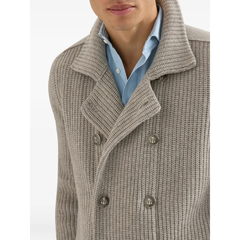 Brunello Cucinelli Neutrals Sweaters & Knitwear - Cardigans Men BRUNELLO CUCINELLI