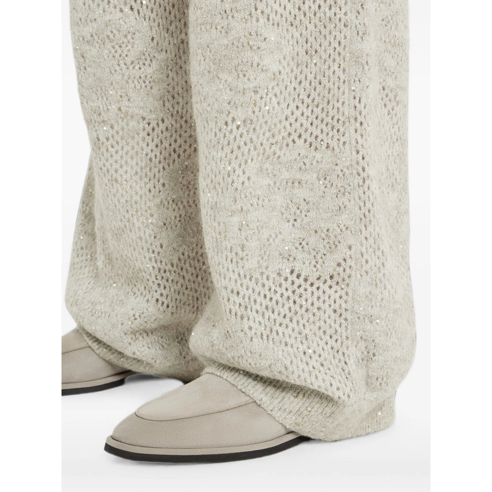 Brunello Cucinelli Neutrals Trousers - Track Pants Women BRUNELLO CUCINELLI
