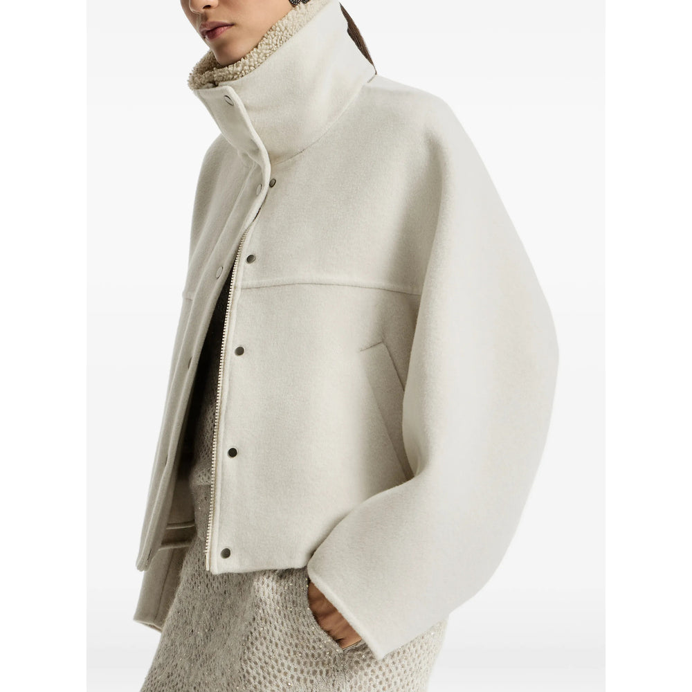 Brunello Cucinelli Neutrals Jackets - Faux Fur & Shearling Jackets Women BRUNELLO CUCINELLI