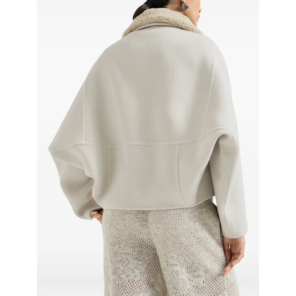Brunello Cucinelli Neutrals Jackets - Faux Fur & Shearling Jackets Women BRUNELLO CUCINELLI