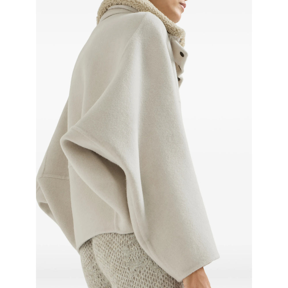 Brunello Cucinelli Neutrals Jackets - Faux Fur & Shearling Jackets Women BRUNELLO CUCINELLI