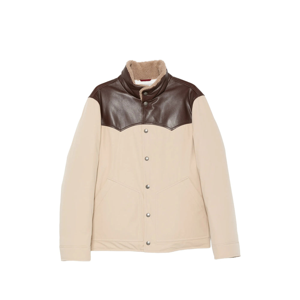 Brunello Cucinelli Neutrals Jackets - Padded & Down Jackets Men BRUNELLO CUCINELLI