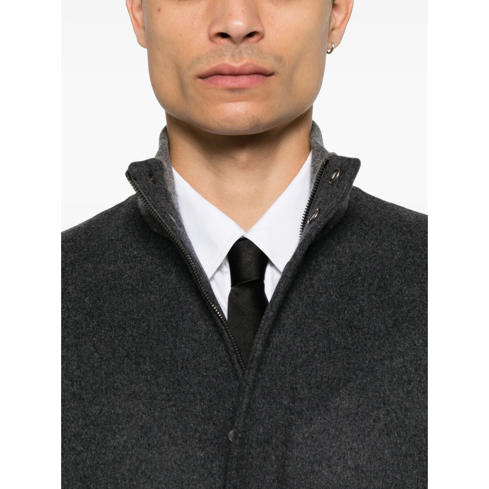 Brunello Cucinelli Grey Jackets - Bomber Jackets Men BRUNELLO CUCINELLI