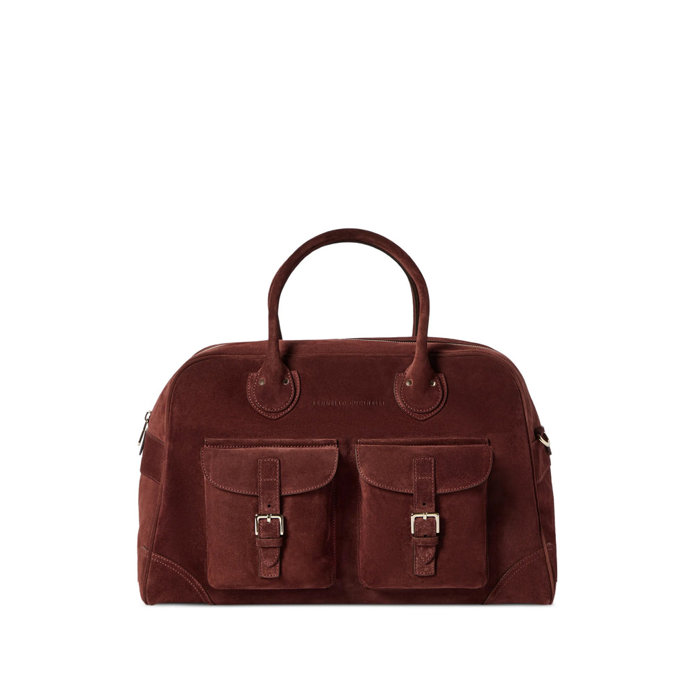 Brunello Cucinelli Brown Luggage & Holdalls Men BRUNELLO CUCINELLI
