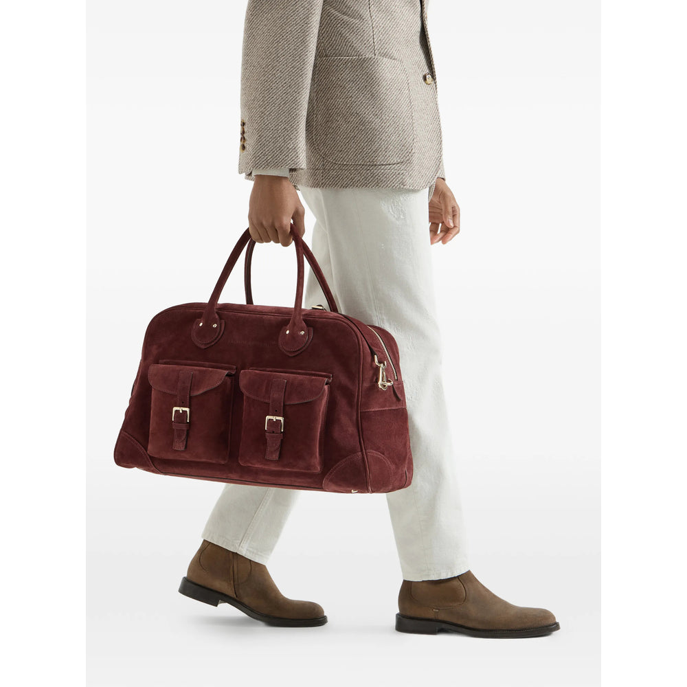 Brunello Cucinelli Brown Luggage & Holdalls Men BRUNELLO CUCINELLI