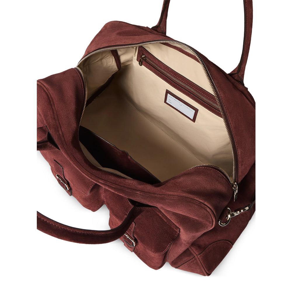 Brunello Cucinelli Brown Luggage & Holdalls Men BRUNELLO CUCINELLI