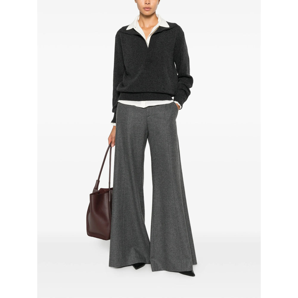 Brunello Cucinelli Grey Trousers - Palazzo Pants Women BRUNELLO CUCINELLI